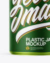Metallized Plastic Jar Mockup Metallized Plastic Jar Mockup