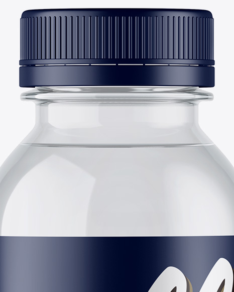 Clear PET Water Bottle Mockup