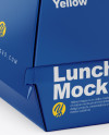 Matte Lunch Box Mockup