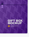 Glossy Gift Box Mockup