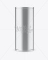 1L Metallic Aluminium Can Mockup