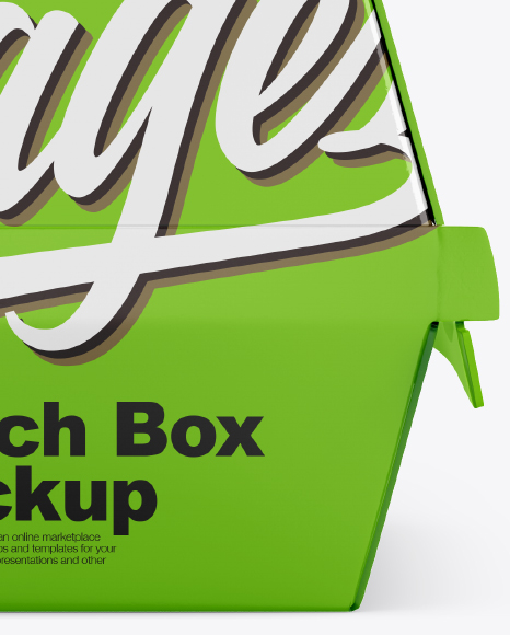 Glossy Lunch Box Mockup