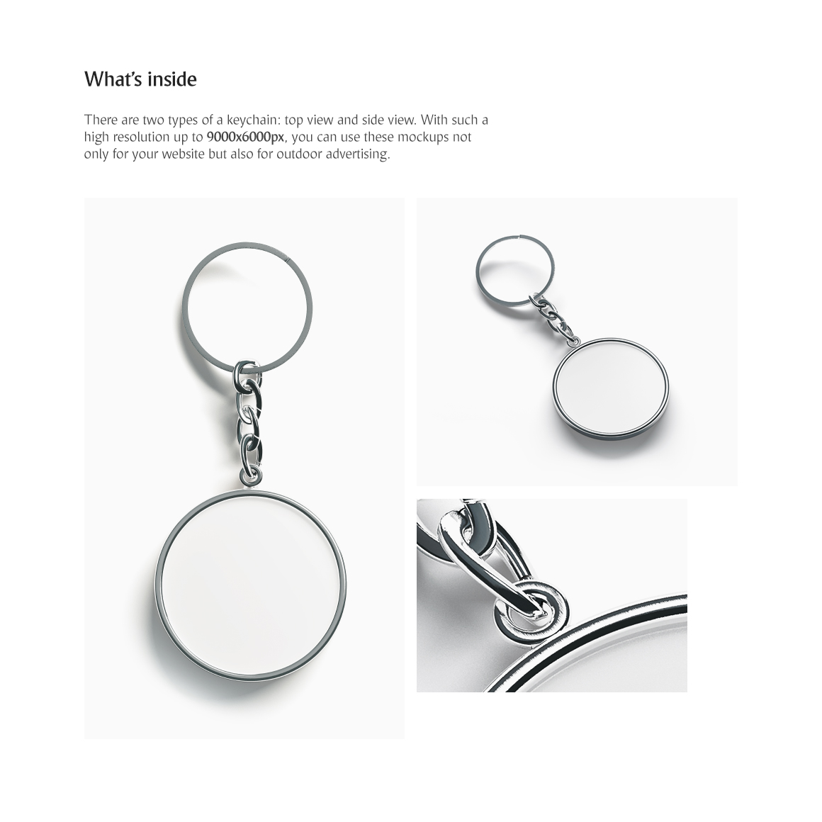 Round Keychain Mockup Round Keychain Mockup