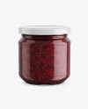 Clear Glass Jar w/ Jam Mockup Clear Glass Jar w/ Jam Mockup