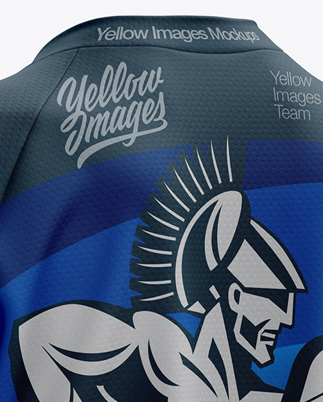 Women’s MTB Trail Jersey mockup (Back Half Side View)