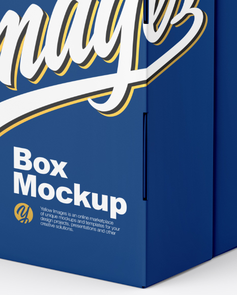 Matte Paper Box Mockup