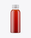 Clear PET Tomato Juice Bottle Mockup