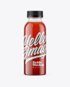 Clear PET Tomato Juice Bottle Mockup