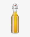 Clear Glass Beugel Beer Bottle Mockup