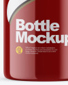 Glossy Plastic Bottle Mockup