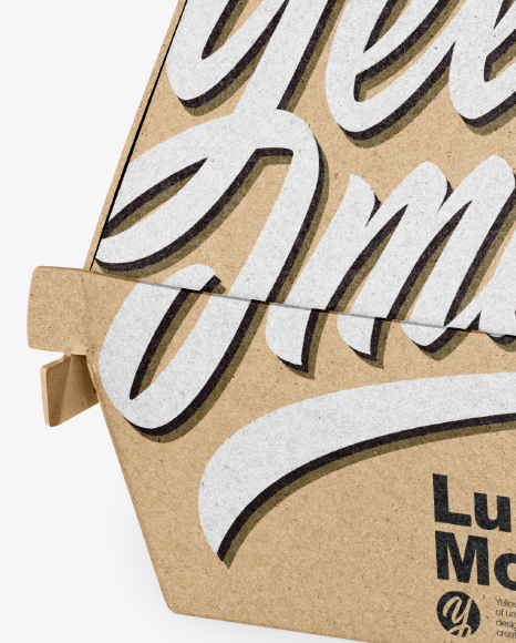 Kraft Lunch Box Mockup