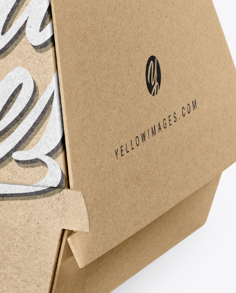 Kraft Lunch Box Mockup