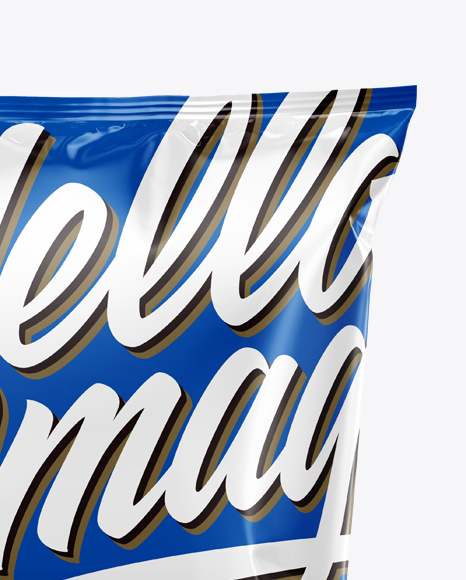 Glossy Snack Package Mockup