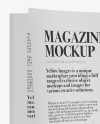 Opened Textured Magazine Mockup