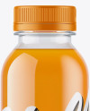 Clear PET Carrot Juice Bottle Mockup