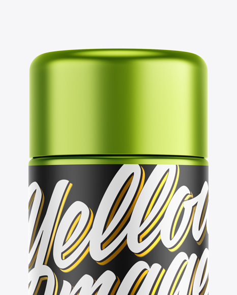 Metallic Sport Bottle Mockup