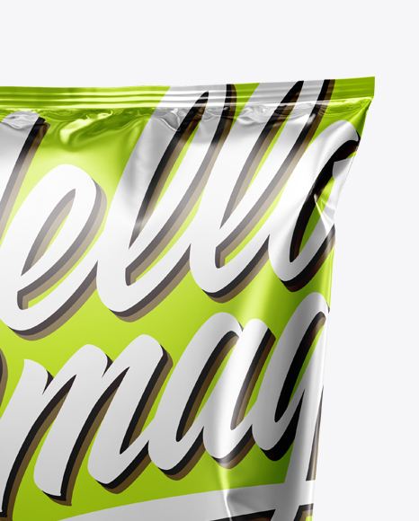 Metallic Snack Package Mockup