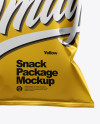 Matte Metallic Snack Package Mockup