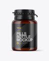 Amber Pills Bottle Mockup