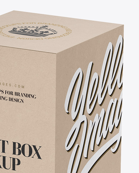 Kraft Box W/ Sachets Mockup