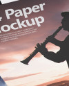 Two Textured A4 Papers Mockup