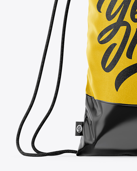 Glossy Gym Sack Mockup