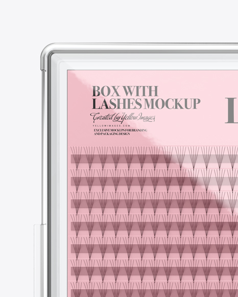 Closed Box with Lashes Mockup