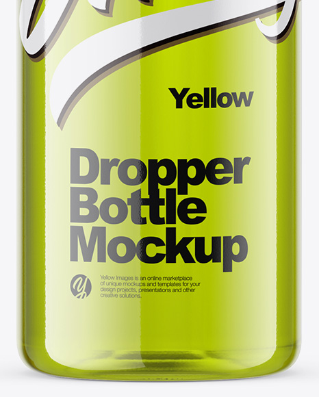 15ml Clear Glass Dropper Bottle Mockup