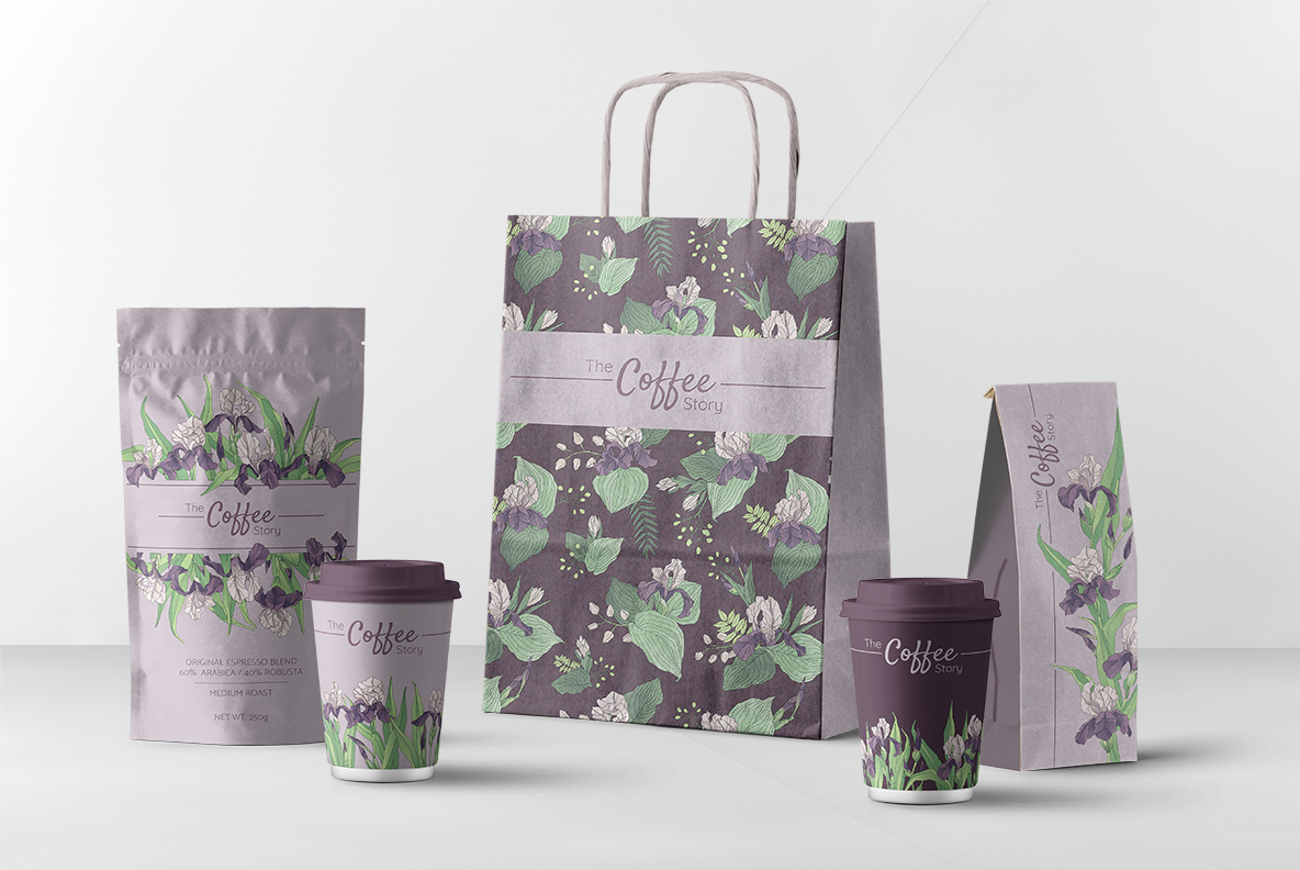 The Iris Bouquet. Set of Floral Elements The Iris Bouquet. Set of Floral Elements