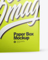 Metallized Paper Box Mockup