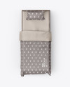 Bed with Silk Linens Mockup