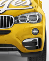 SUV Crossover Car Mockup - Front View