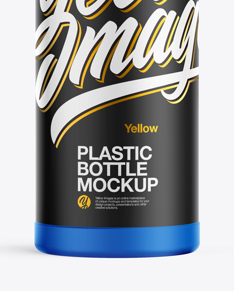 Matte Plastic Bottle Mockup