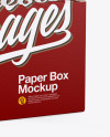 Paper Box with Coffee Capsules Mockup