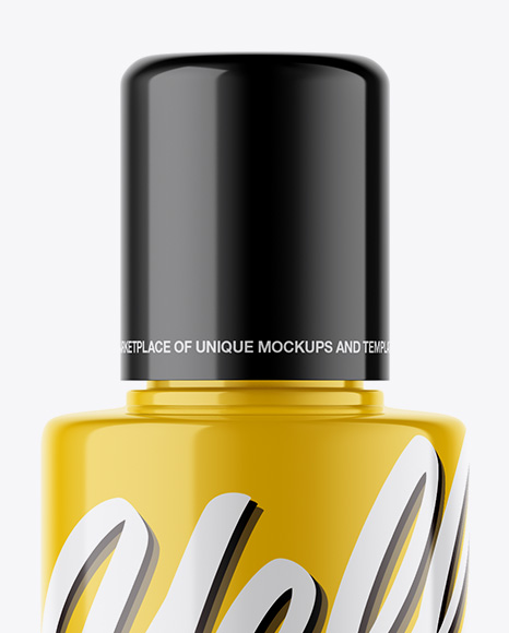 Glossy Cosmetic Bottle Mockup