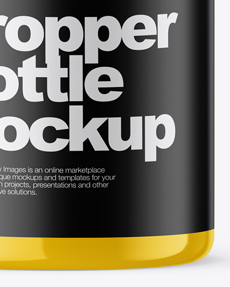 30ml Glossy Dropper Bottle Mockup