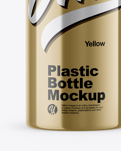 Metallic Cosmetic Bottle Mockup