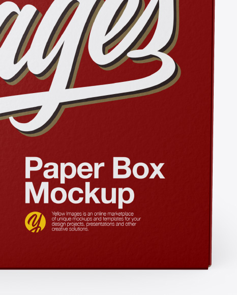 Paper Box Mockup