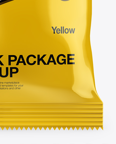 Glossy Snack Package Mockup