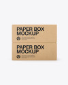 Two Kraft Boxes Mockup