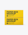 Two Paper Boxes Mockup