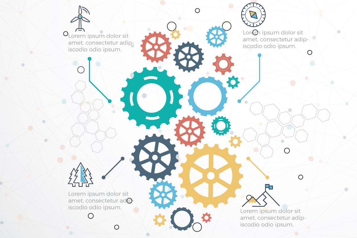 Gear Info-graphics Design Gear Info-graphics Design