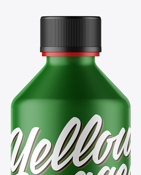 Matte Plastic Bottle Mockup