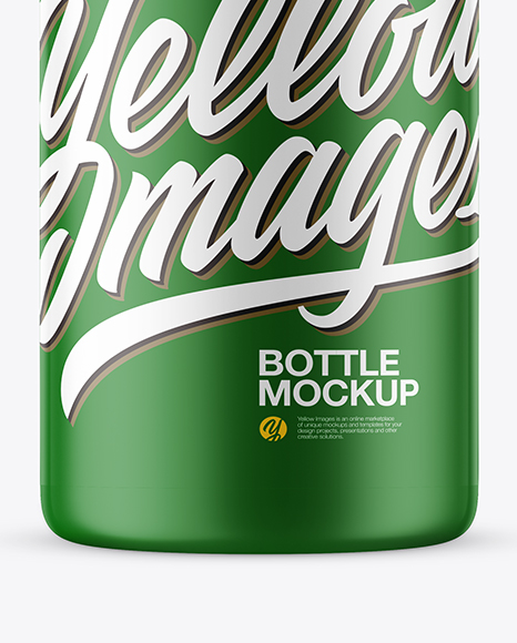 Matte Plastic Bottle Mockup