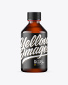 Amber Glass Bottle Mockup