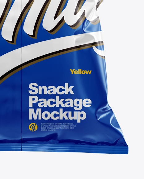 Glossy Snack Package Mockup