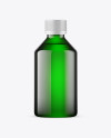 Green Glass Bottle Mockup