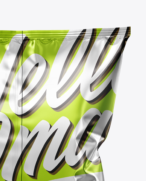 Metallic Snack Package Mockup