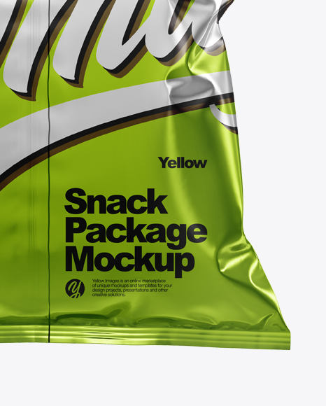 Metallic Snack Package Mockup