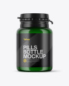 Green Pills Bottle Mockup